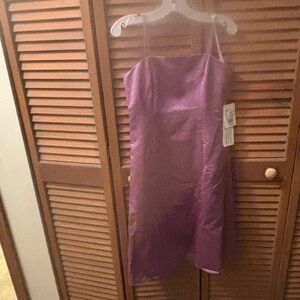 David's Bridal Purple Satin Dress